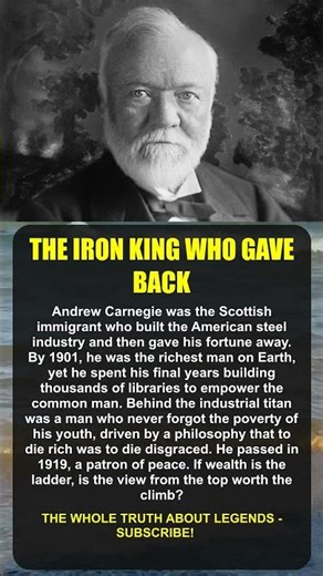 THE GUILT OF THE IRON KING Andrew Carnegie #AndrewCarnegie #SteelTitan #Philanthropy