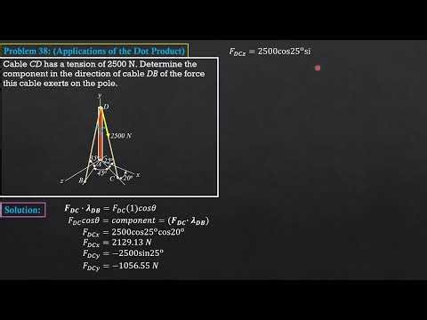 SOLVED PROBLEMS in STATICS, PROBLEM 38