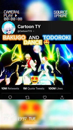 BAKUGO AND TODOROKI DANCE 🤩🔥 |#anime #myheroacademia #mha #shorts