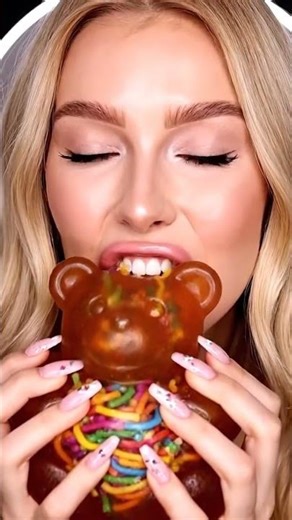 🐻 Gummy Bear Eating ASMR | Chewy, Sticky & Satisfying Sounds #relaxingasmr