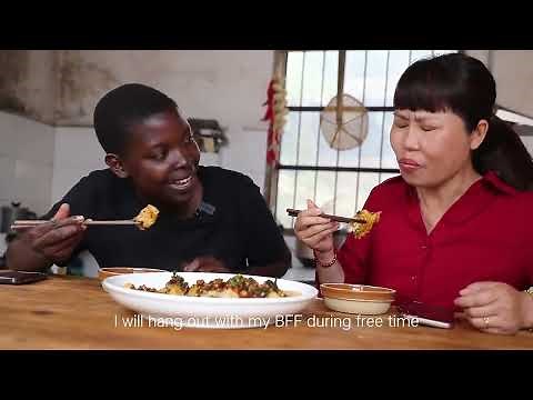 Ugandan Rose blooms in rural China