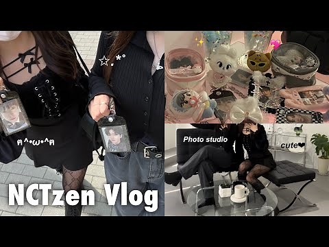 “シズニVlog”初めてのシズニルック🎱でお出かけ✩.*˚#시즈니브이로그 #시즈니 #nctzen #名古屋カフェ
