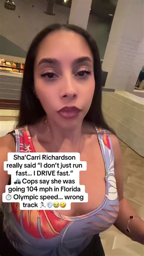 Sha’carri out here driving fast like she does on the track. But it don’t work that way lol #shacarririchardson #usa #fyp #fyppppppppppppppppppppppp #viral