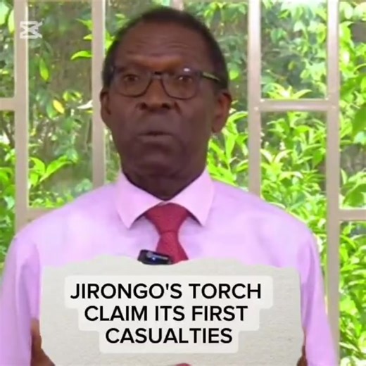 "Jirongo's torch has claimed its first casualties. There are already two individuals whose heads are not working properly Human life is sacred and cannot go unavenged." -Herman Manyora | Coletta Aluda TV