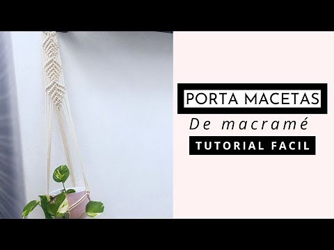 Como hacer un 🪴 macetero de MACRAME (paso a paso)