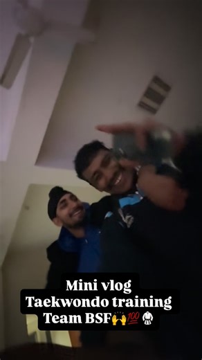 Naresh Tkd on Instagram: "Mini vlog taekwondo training Team BSF🥋🙌💯🪖 #bsf #minivlog #viralvideos #insta #training"