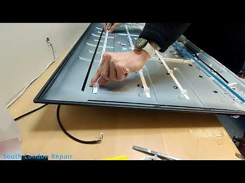 Hisense TV won't turn on - Backlight replacement - Screen is glued Hisense 50A6GTUK