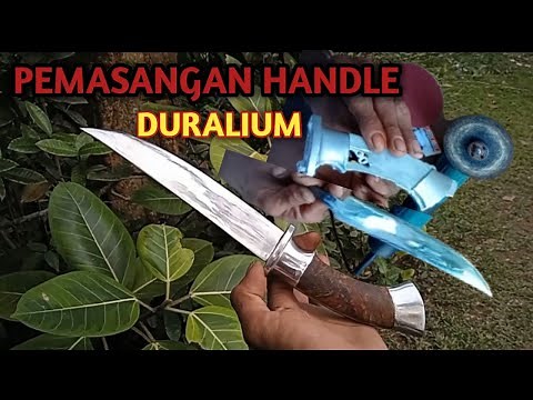 How to install a duralium handle or duralium handle for a slaughter knife or set knife.
