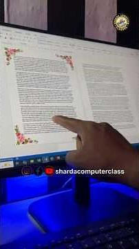 MS Word Me Creative Border Kaise Lagaye? | Custom Page Border in MS Word #shorts #computer #pc