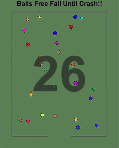 Balls Pile Up Until CRAZY Collapse! 😲 #satisfying #ballphysics #vortex