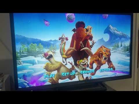Ice Age Collision Course 2016 Brazilian DVD Menu Walkthrough