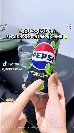 Review Nước Ngọt PEPSI Không Calo Vị Chanh#pepsi