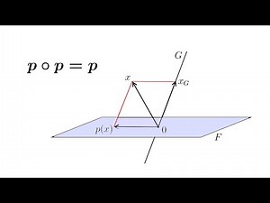 Applications linéaires 9 - Projecteurs