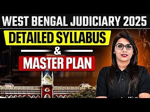 WB Judiciary Exam Syllabus 2025 | West Bengal Judicial Services Preparation | Judiciary By PW