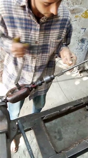 How to make spring by hand drill machine#dyi#Short