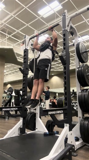 Weighted Standard Pull Ups (5.5 reps 30 lbs)