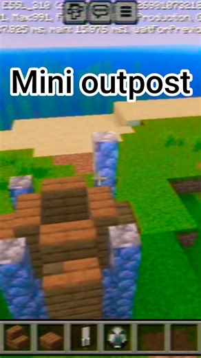 🗿Mini outpost 🗿 #minecraft #gaming