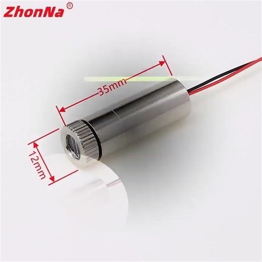 520nm 5mW Green Point Line Cross Laser Module Head Glass Le