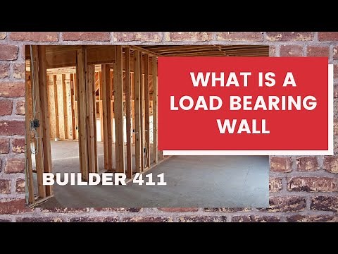 How to determine if a wall is a load bearing wall.