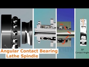 Lathe spindle Assembly | angular contact bearing | assembly procedure