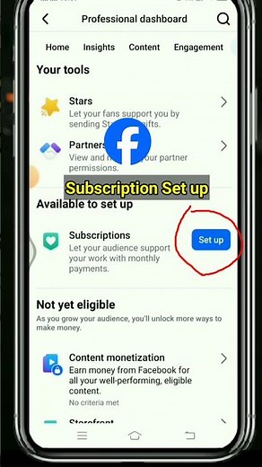 Facebook subscription setup kaise kare | subscription setup facebook #fb #subscription #shorts