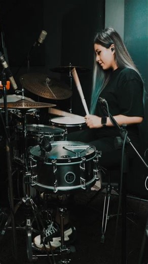 Playing triangle and drums 🥁