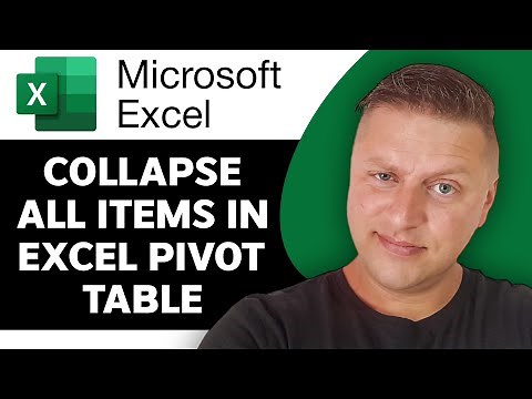 How to Collapse All items in Excel Pivot Table | Excel Tutorial 2025