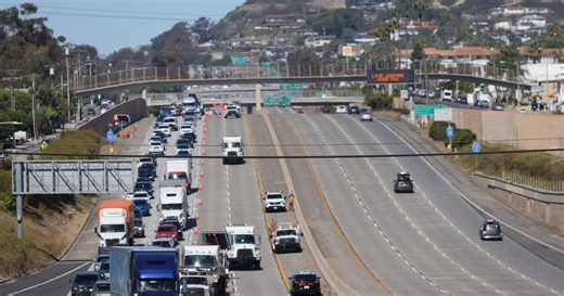 Traffic on Interstate 5 as military set to fire artillery