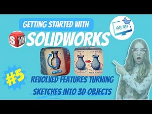 Sketches into 3D Objects with Revolved Features 🔄 | SolidWorks Basics for Beginners Ep.5 🚀