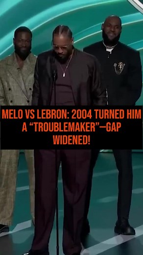 Melo vs LeBron:2004 Turned Him a “Troublemaker”,Gap Windened!#foryou #fyp #nba #lebronjames #carmeloanthony
