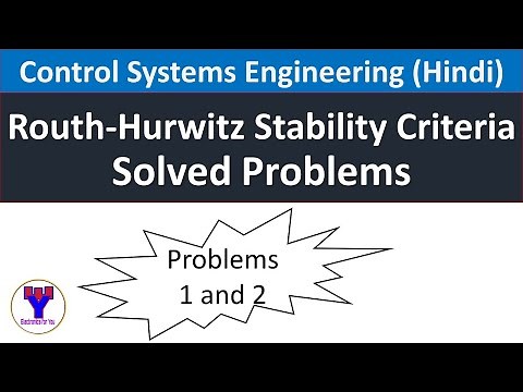 Routh's Stability Criteria Solved problems | Numerical on Routh criterion
