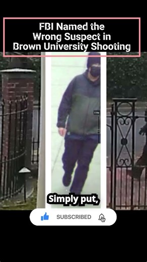 FBI Named the Wrong Suspect in Brown University Shooting | #shortsusa #shorts