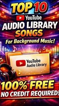 Top 10 YouTube Audio Library Songs 🎵 | 100% FREE | No Copyright | No Credit #youtubeaudiolibrary