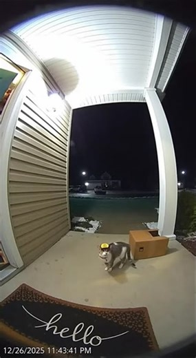 📦🐱 Cat Steals Delivery Box Caught on Ring Camera | WHAT?! 😂