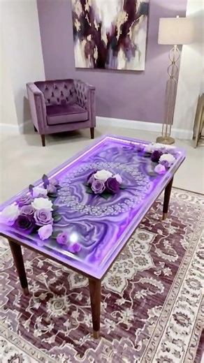DIY Luxury Marble Epoxy Table with LED Lights #resinart #epoxywoodworking #epoxyresin #shortsviral