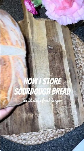 How I Store Sourdough Bread So it’s Stays Longer #sourdough bread #bread storing #bread freeze