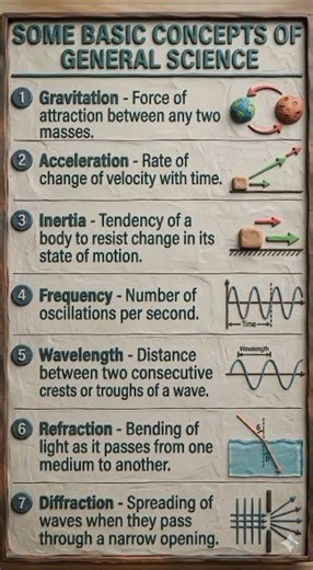 some basic concepts of general science #subscribe #physics