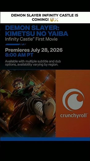 IT’S FINALLY HERE! Demon Slayer Infinity Castle Movie Release Date Drops! #kny #fyp #shorts #anime