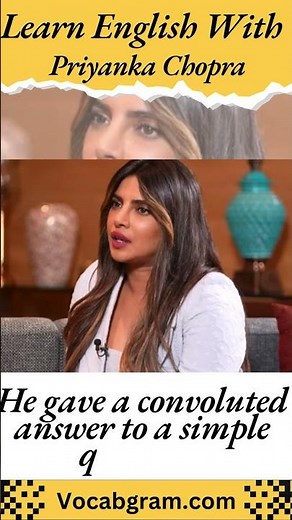 Convoluted Meaning - Learn English With Priyanka Chopra #englishlanguage #english # #vocabs
