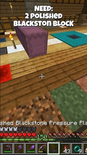 How to Ceaft Blackstone Pressure Plate in Minecraft #minecraft #gaming #hypixel #minecraftonly