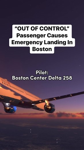 14K views · 130 reactions | “OUT OF CONTROL” Passenger Causes Emergency Landing In Boston #Atc #aviation #plane #pilot #airplane #avgeek #airport #sky | Flight Simulator Fantasy | Facebook