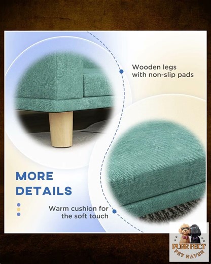 Dog Sofa - Elevated Couch Bed for Large Dogs & Cats