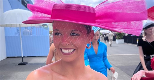 'Funny story': $2 detail in model Hannah McKnight's vibrant Melbourne Cup Day day look
