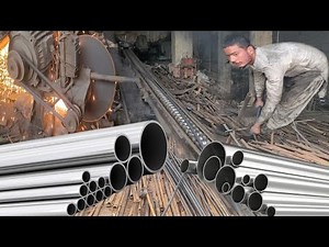 incredible drawing process of steel pipe | how to draw a steel pipe