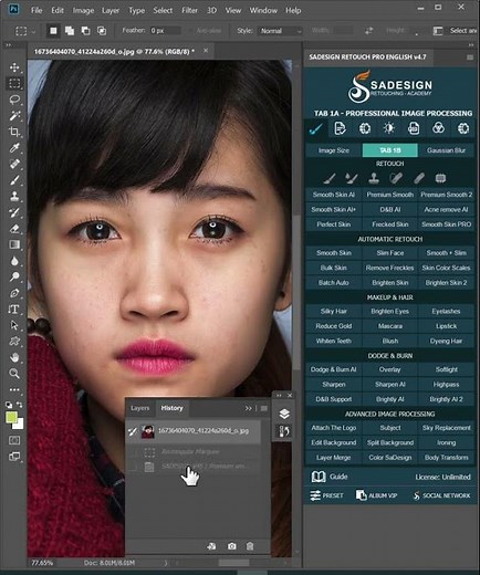 Auto Retouching in Panel Photoshop #Photoshop #photo #retouch #photography #photographer #wedding