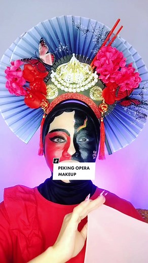 DIY Recycled Headdress Tutorial for Peking Opera Makeup