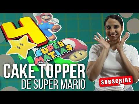 ✨HOW TO MAKE A Super Mario Cake Topper😃