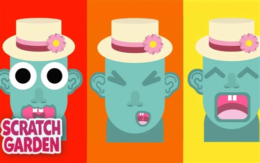 【Scratch Garden】头的组成部分 歌谣｜The Parts of the Head Song_哔哩哔哩_bilibili