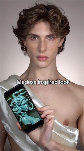 Medusa inspired look #cosplay #makeup #shorts