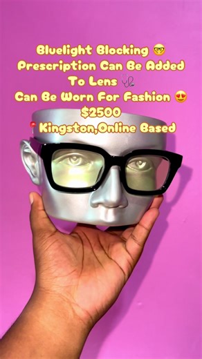 Has no medicine but you can add your prescription to the lens 🤓 #kingstonjamaica #bluelightglasses #prescriptionglassses #jamaicantiktok🇯🇲viral #urbanreporter